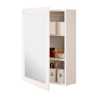 Port Mirrored Wall Cabinet With 2 Inner Shelves