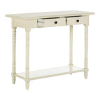 Heritage 2 Drawers White Console Table