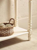 Heritage 2 Drawers White Console Table