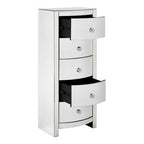 Verona Curved Tall Boy Drawers