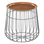 Templar Copper And Black Finish Tray Table
