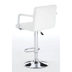 Starz White Leather Effect Bar Chair
