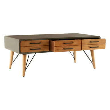 Trinity Coffee Table With Six Drawers