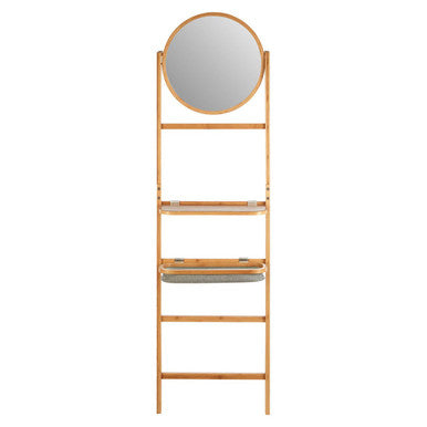 Carrick 5 Tier Towel Rack With Mirror