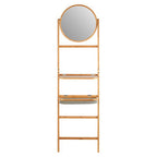 Carrick 5 Tier Towel Rack With Mirror