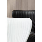 Stockholm Modern Dining Chair - White PP Chrome Legs Dining Furniture