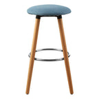 Stockholm Blue Round Bar Stool