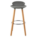 Stockholm Grey Pp Seat Bar Stool