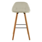 Stockholm White Faux Leather Bar Stool