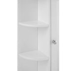 Portland Seven Shelf Mirrored Door Bathroom Cabinet