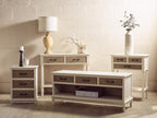 Heritage 3 Drawers Pearl White Console Table