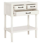 Heritage White Pearl Finish Console Table