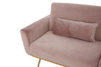 Hatton Pink Velvet Sofa Bed