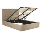 Hannah Beige Ottoman Double Bed