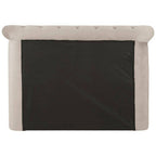 Edison Mink Velvet Ottoman Double Bed
