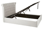 Edison Light Grey Ottoman Double Bed