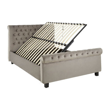Orlando Grey Ottoman King Bed