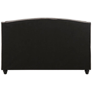 Josephine Grey Velvet King Bed