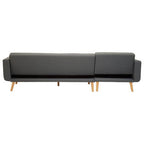 Hansa Hagen Grey Large Corner Sofa Bed