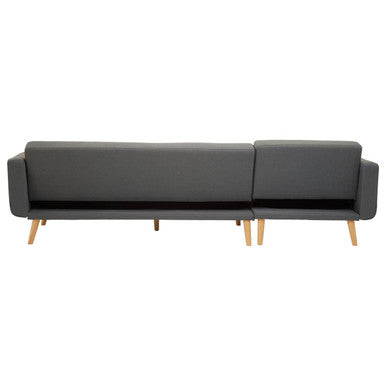 Hansa Hagen Grey Large Corner Sofa Bed