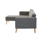 Hansa Hagen Grey Large Corner Sofa Bed