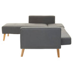 Hansa Hagen Grey Large Corner Sofa Bed