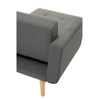 Hansa Hagen Grey Large Corner Sofa Bed
