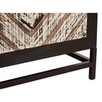 Lombok Black 2 Drawer Bedside Table