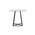 Metropolitan Matte Black Lattice Dining Table