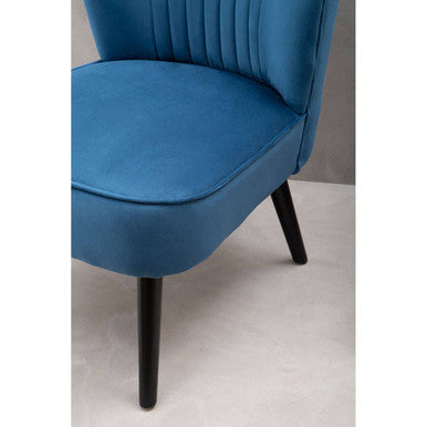 Regents Park Blue Velvet Chair