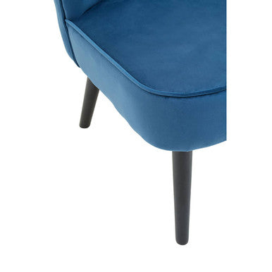 Regents Park Blue Velvet Chair