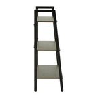 Bradbury Three Tier Dark Oak Veneer Ladder Shelf Unit