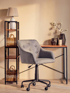 Laxton Red Pomelo Desk With Shelves