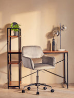 Laxton Red Pomelo Desk With Shelves