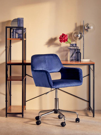 Laxton Red Pomelo Desk With Shelves