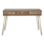 Flori Three Drawer Desk