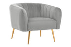 Larissa Grey Velvet Chair