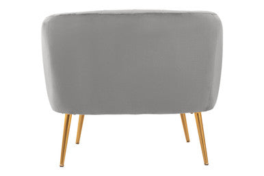 Larissa Grey Velvet Chair