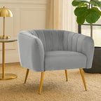 Larissa Grey Velvet Chair
