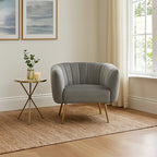 Larissa Grey Velvet Chair
