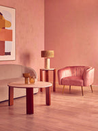 Larissa Pink Velvet Chair
