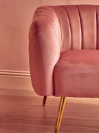 Larissa Pink Velvet Chair