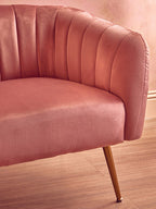 Larissa Pink Velvet Chair