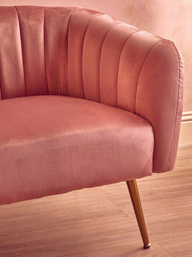 Larissa Pink Velvet Chair