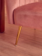 Larissa Pink Velvet Chair