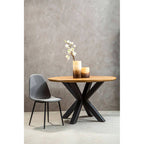 Salford Mink Fabric Dining Chair