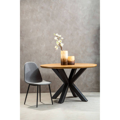 Salford Mink Fabric Dining Chair