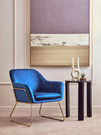 Xander Midnight Velvet Armchair