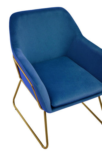 Xander Midnight Velvet Armchair