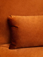 Hatton Burnt Orange Velvet Sofa Bed